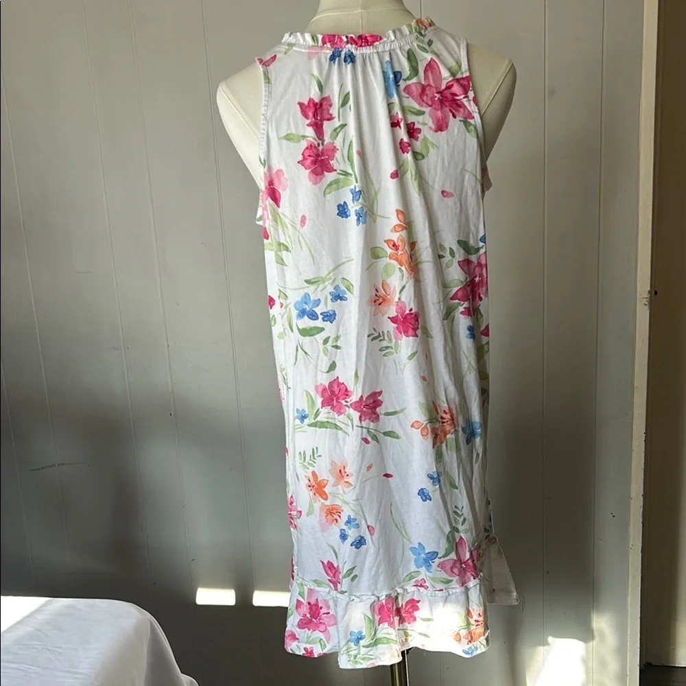 Pink and Blue Ruffled Tiered Halter Sundress